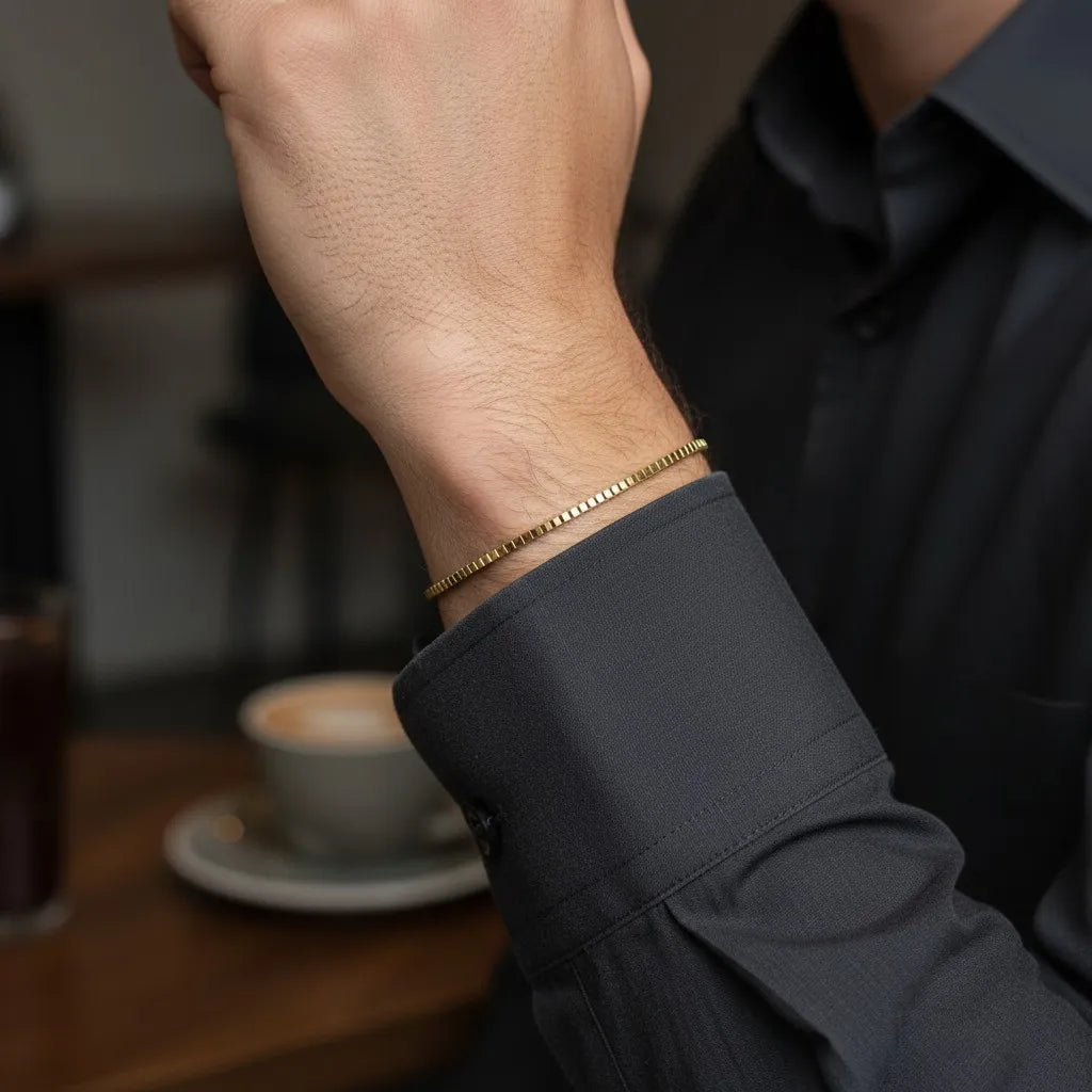 PULSEIRA DE METAL MONTRIER — BERLIN GOLD
