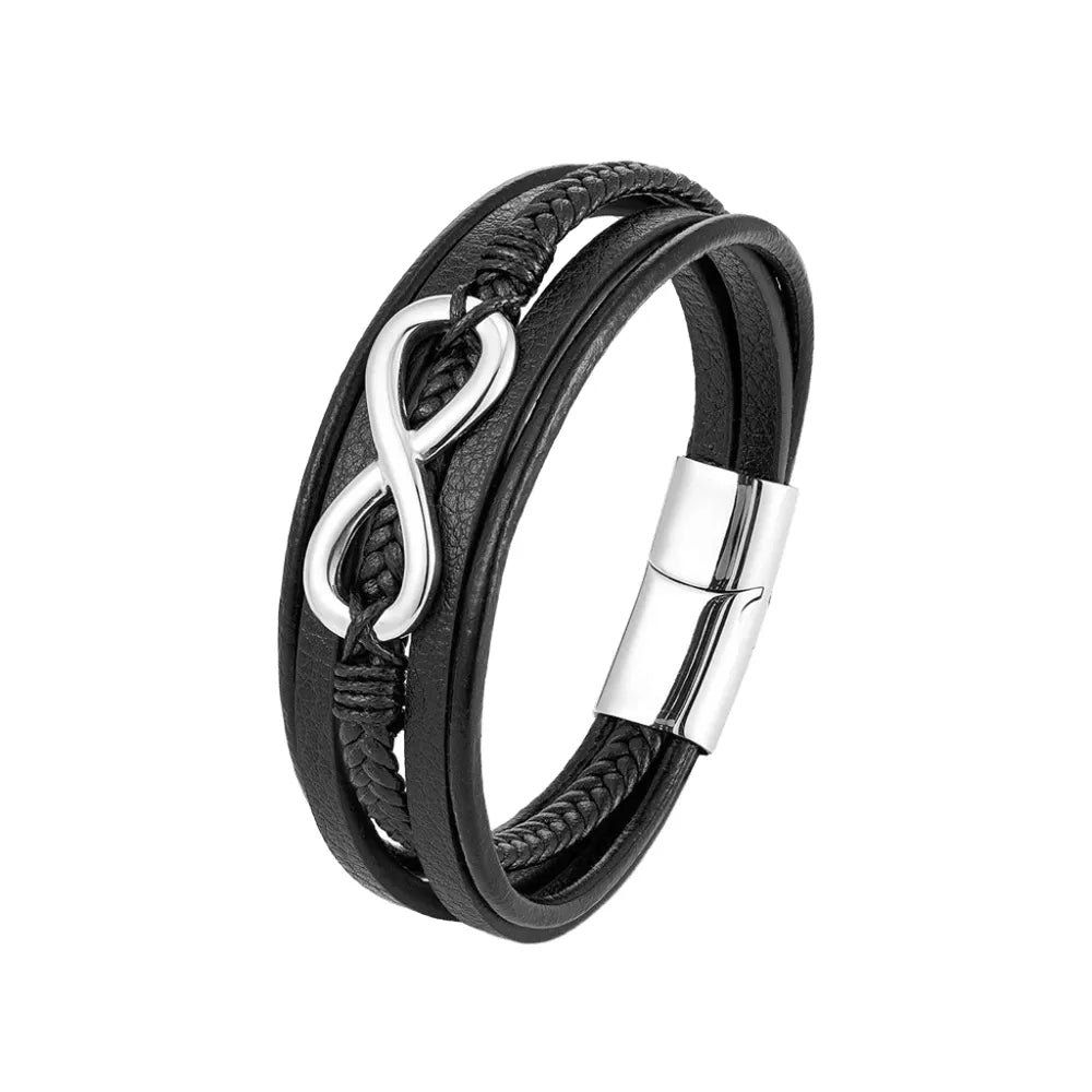 PULSEIRA DE COURO MONTRIER — INFINITE BLACK - Montrier