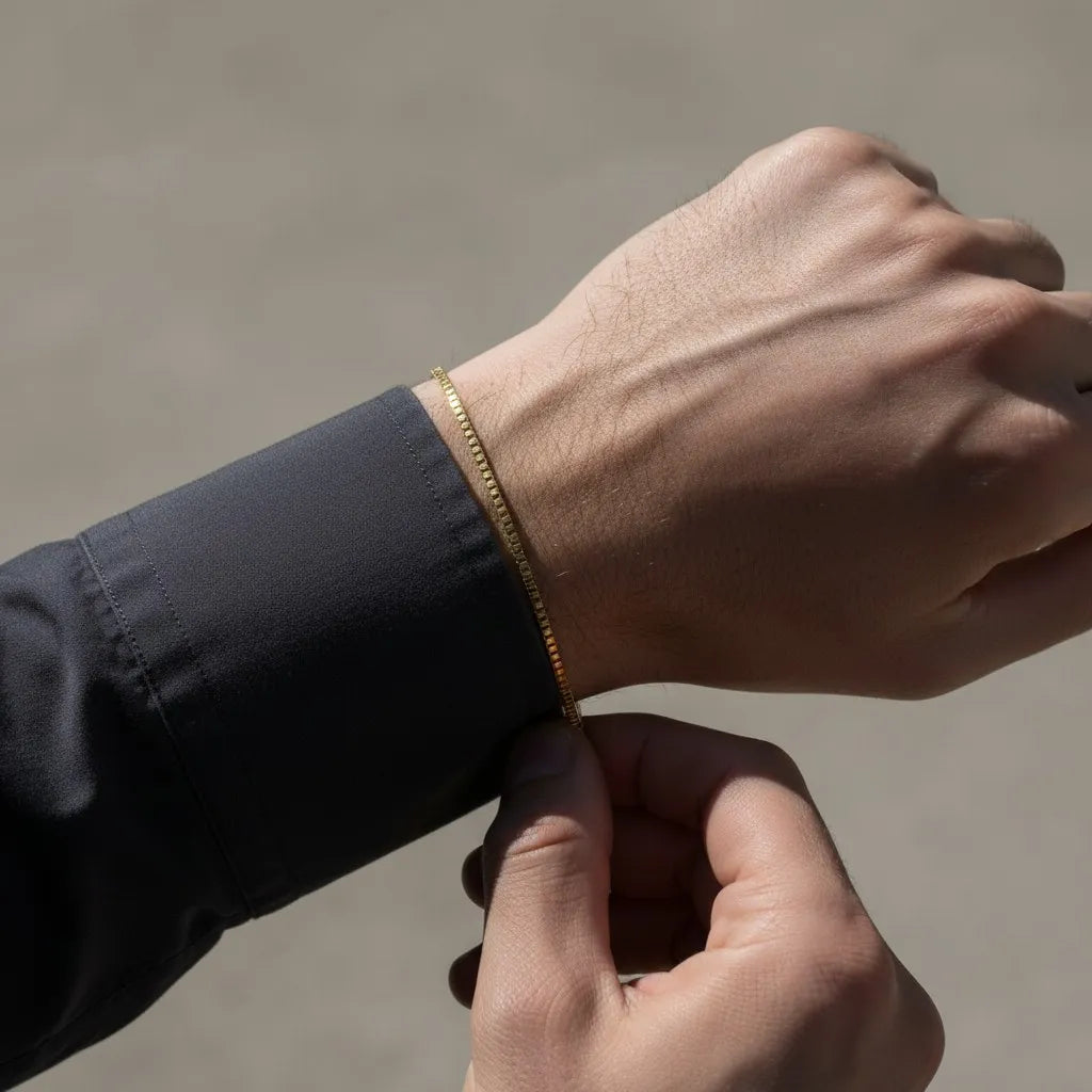 PULSEIRA DE METAL MONTRIER — BERLIN GOLD