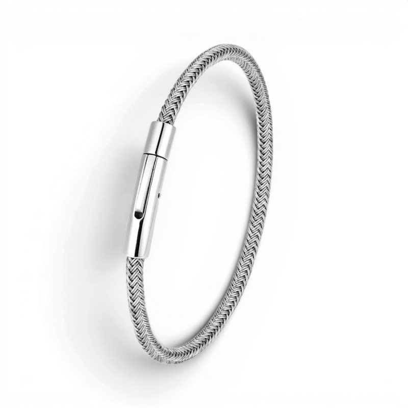 PULSEIRA DE METAL MONTRIER — TRAMA MINIMAL GREY