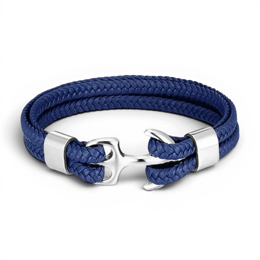 PULSEIRA MASCULINA DE COURO AZUL HERITAGE | MONTRIER