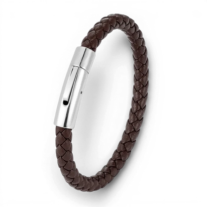 PULSEIRA MASCULINA DE COURO MARROM ATELIER | MONTRIER