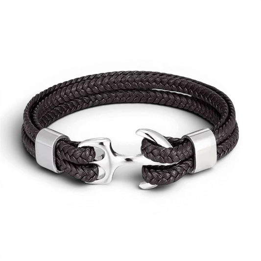PULSEIRA MASCULINA DE COURO MARROM HERITAGE | MONTRIER
