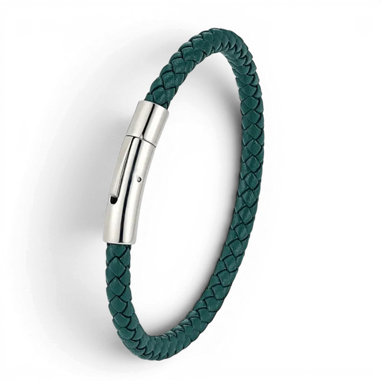 PULSEIRA MASCULINA DE COURO VERDE ATELIER | MONTRIER