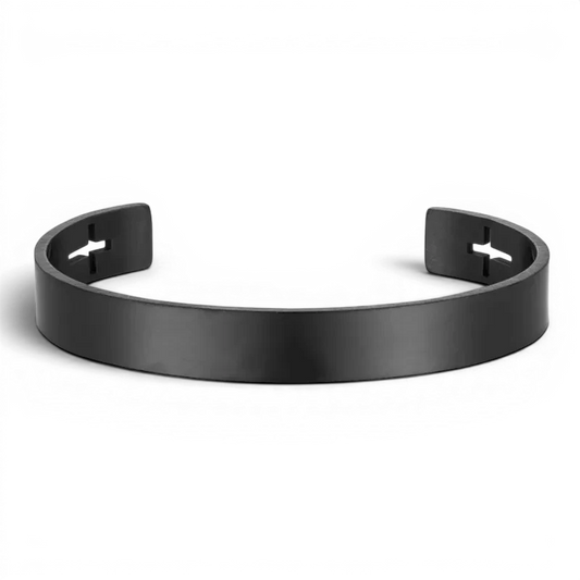 PULSEIRA MASCULINA DE METAL PRETA STEEL | MONTRIER