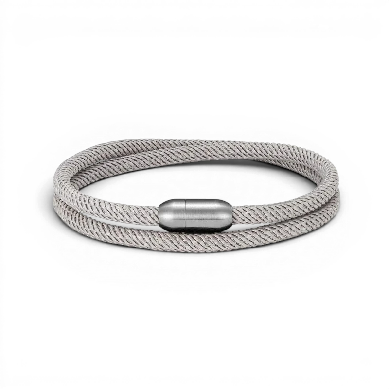 PULSEIRA MASCULINA DE CORDA CINZA SIGNATURE ESSENCE | MONTRIER