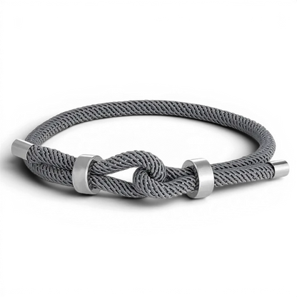PULSEIRA MASCULINA DE CORDA CINZA VÉRTICE | MONTRIER