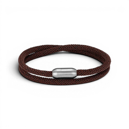 PULSEIRA MASCULINA DE CORDA MARROM SIGNATURE ESSENCE | MONTRIER