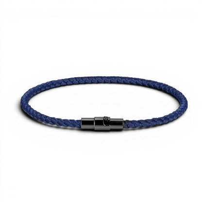 PULSEIRA MASCULINA DE CORDA TRANÇADO AZUL ÔNIX | MONTRIER