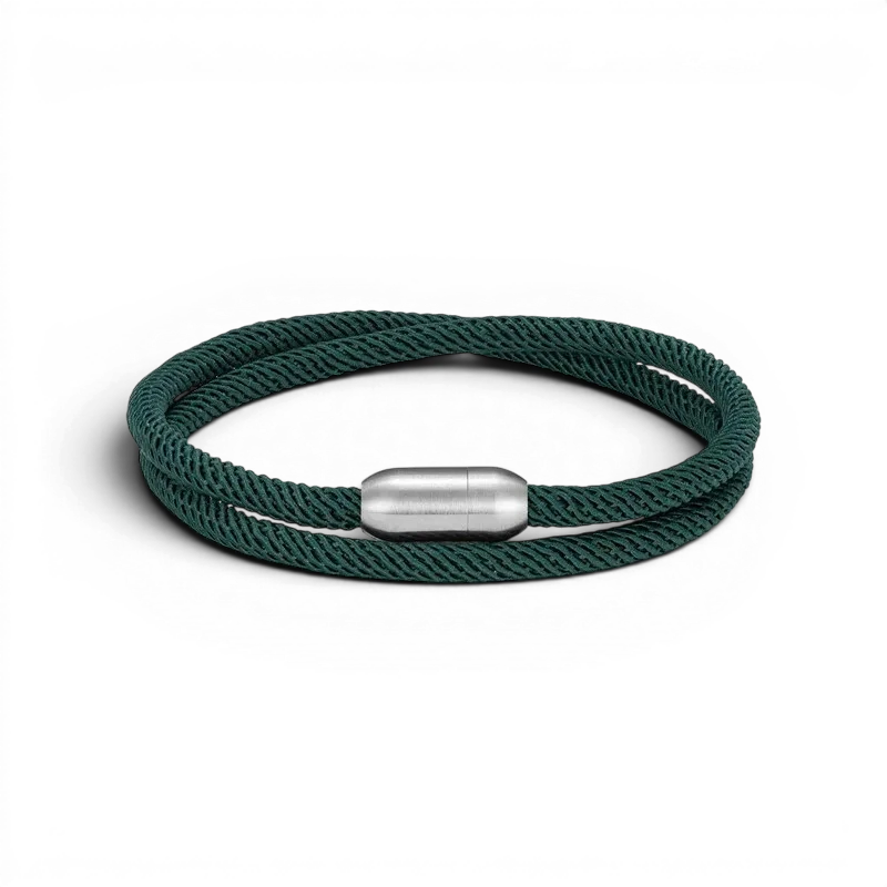 PULSEIRA MASCULINA DE CORDA VERDE SIGNATURE ESSENCE | MONTRIER