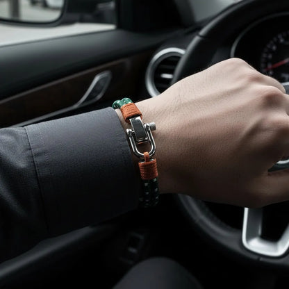 PULSEIRA MASCULINA DE CORDA VERDE SIGNATURE MARINE | MONTRIER