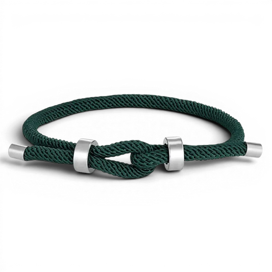 PULSEIRA MASCULINA DE CORDA VERDE VÉRTICE | MONTRIER