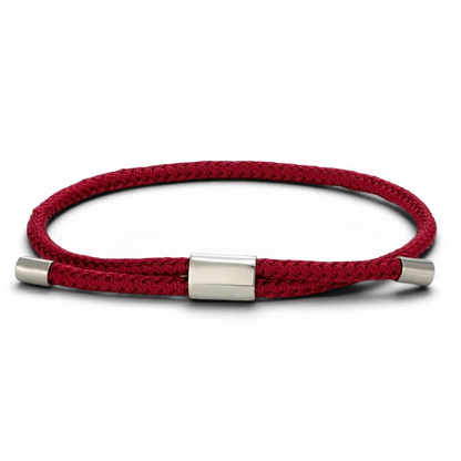 PULSEIRA MASCULINA DE CORDA VERMELHA TRAÇO | MONTRIER