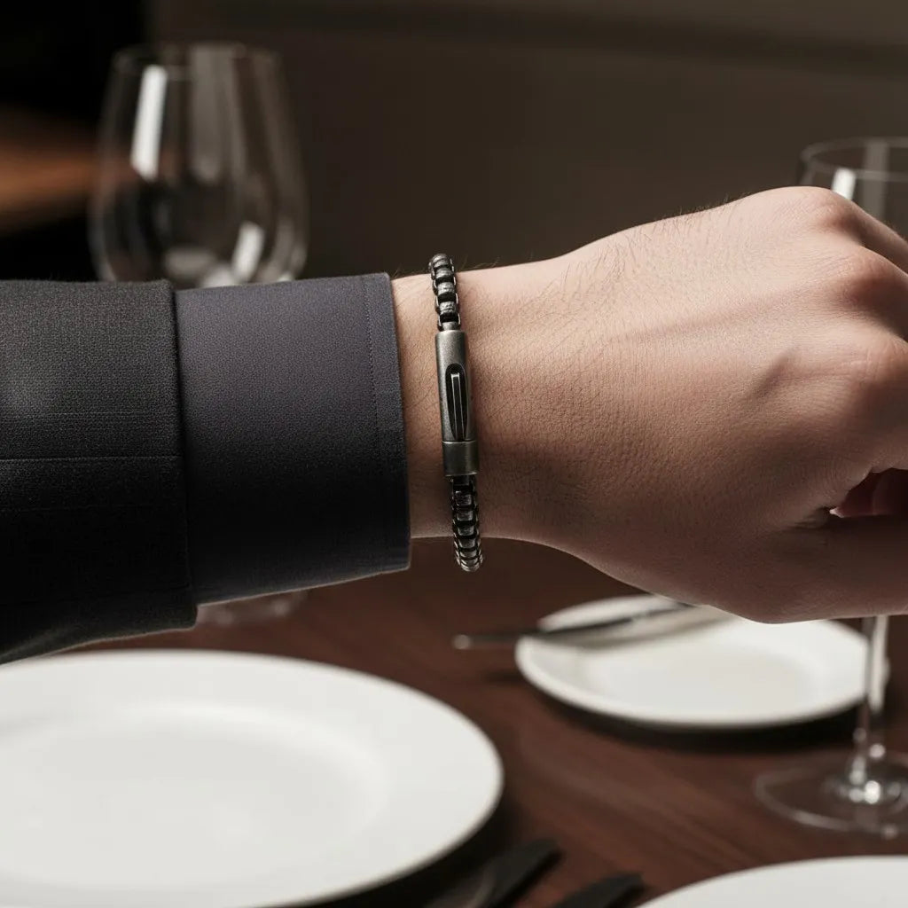 PULSEIRA DE METAL MONTRIER — KRONOS RETRÔ