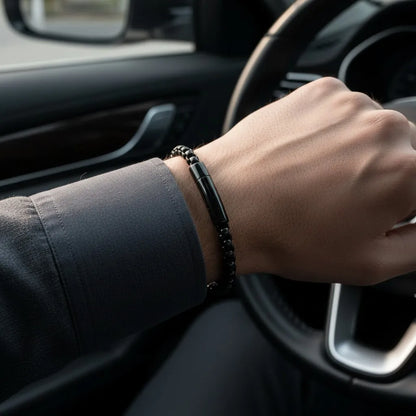 PULSEIRA DE METAL MONTRIER — KRONOS BLACK