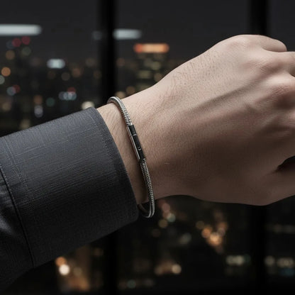 PULSEIRA DE METAL MONTRIER — TRAMA MINIMAL GREY